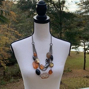 Vintage Bead Necklace & Earring Set